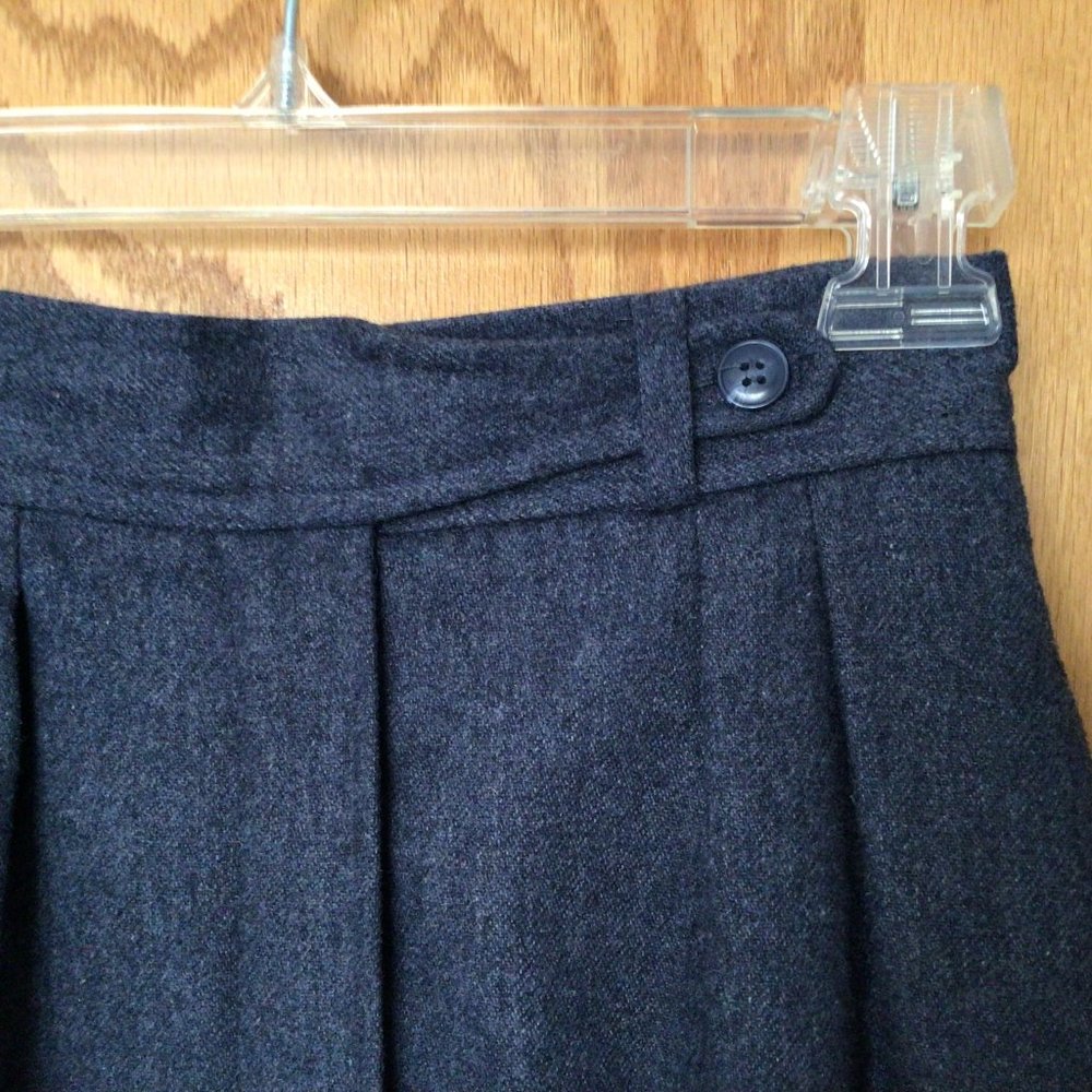 Haberdasher - Blue Wool Mix Fully Lined Skirt - Picture 2 of 5